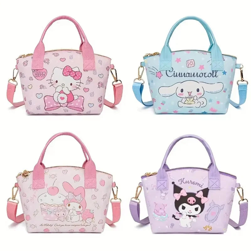 Chic and Spacious Sanrio Handbag - Adorable Hello Kitty Crossbody for Effortless Shopping