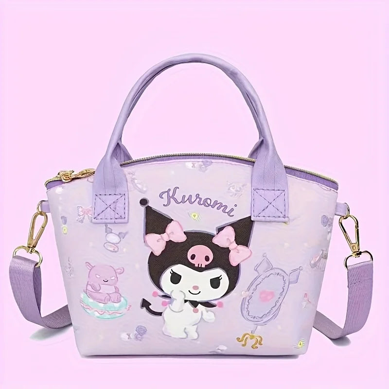 Chic and Spacious Sanrio Handbag - Adorable Hello Kitty Crossbody for Effortless Shopping