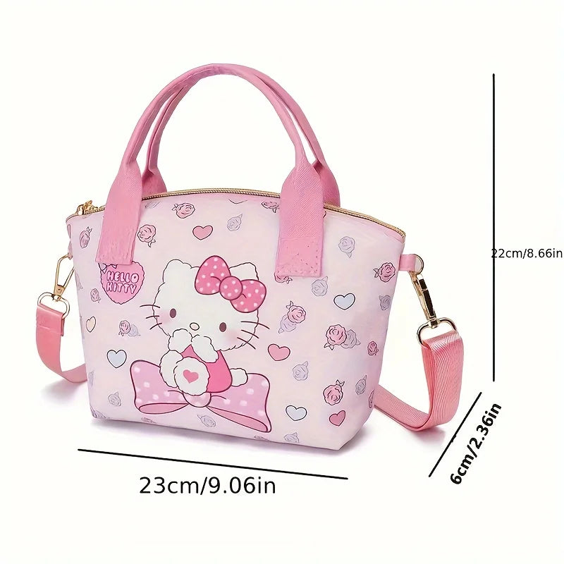 Chic and Spacious Sanrio Handbag - Adorable Hello Kitty Crossbody for Effortless Shopping