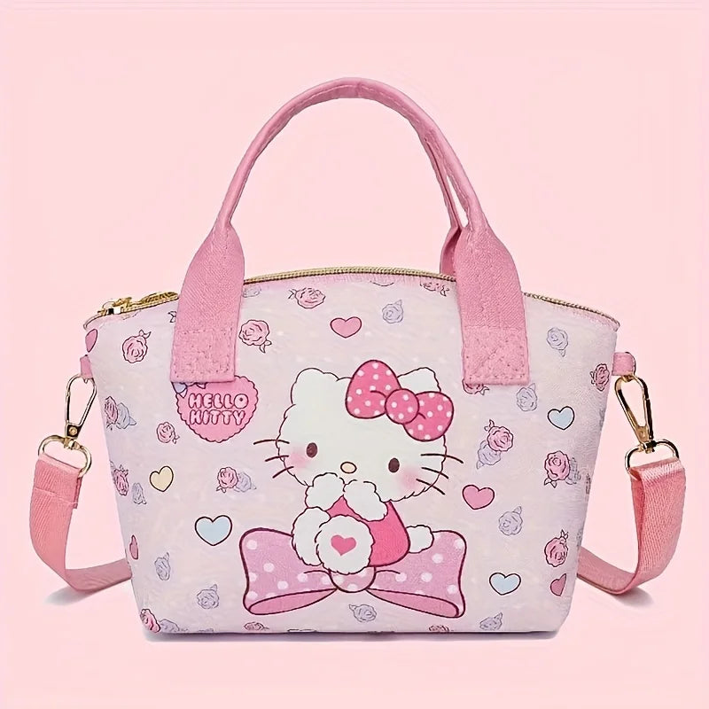 Chic and Spacious Sanrio Handbag - Adorable Hello Kitty Crossbody for Effortless Shopping
